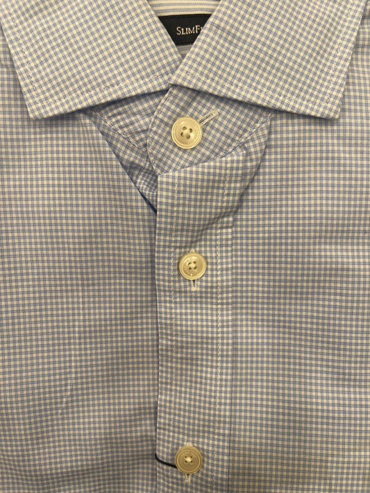 Multi Trim Gingham Dress Shirt