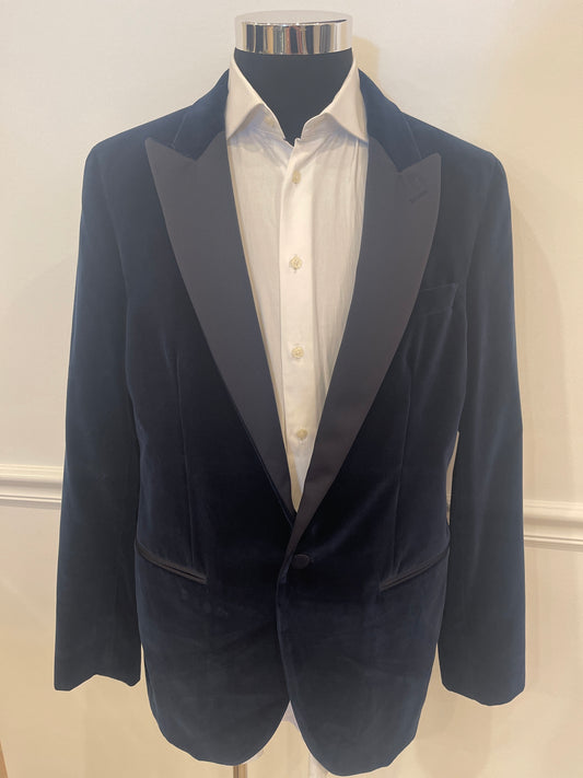 Pearl Lapel Velvet Jacket