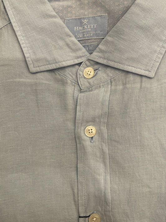 Garment Dyed Linen Dress Shirt