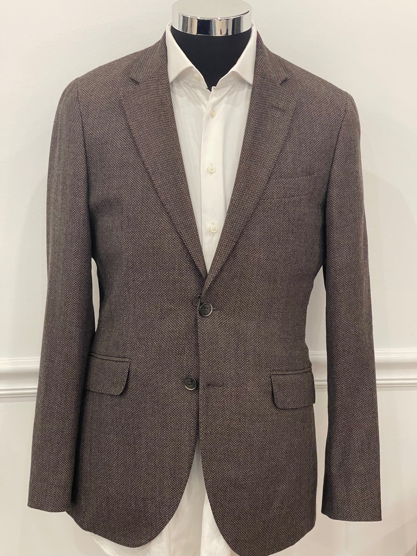 Wool Birdseye Flap Blazer