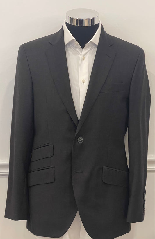 Plain Wool Suit Jacket