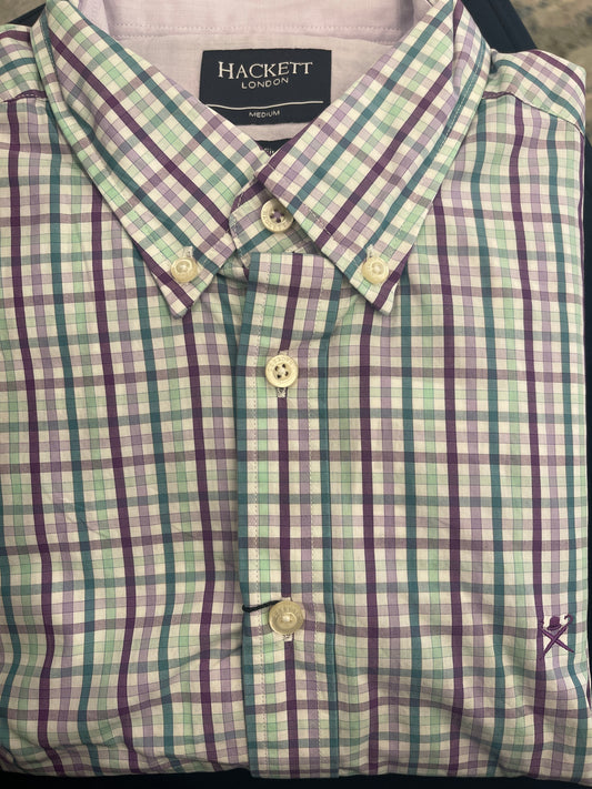 Tri Colour Gingham Dress Shirt